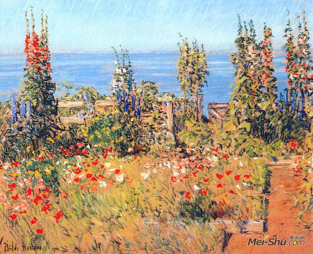 施尔德·哈森(Childe Hassam)高清作品《好莱坞，浅滩群岛》