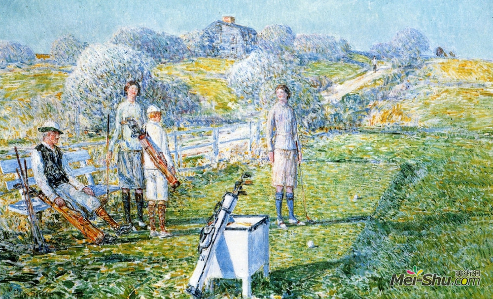 施尔德·哈森(Childe Hassam)高清作品《混合四人》