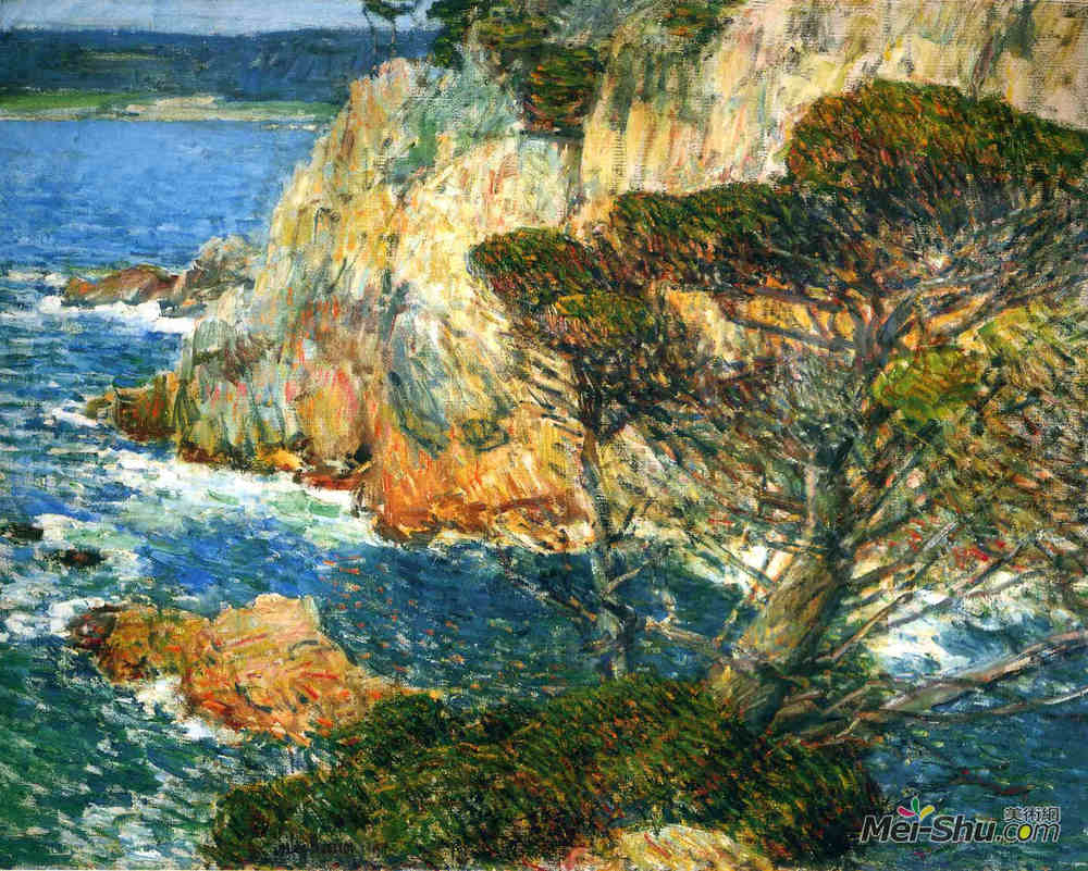 施尔德·哈森(Childe Hassam)高清作品《Point Lobos, Carmel》