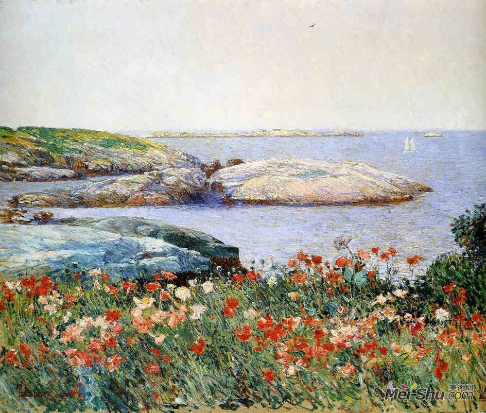 施尔德·哈森(Childe Hassam)高清作品《罂粟，浅滩群岛》