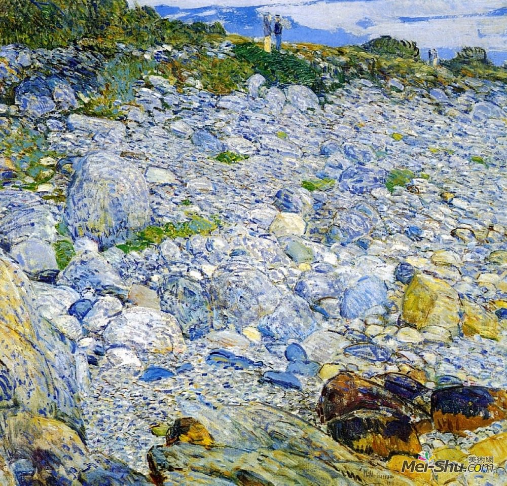 施尔德·哈森(Childe Hassam)高清作品《Rocky Beach, Appledore》