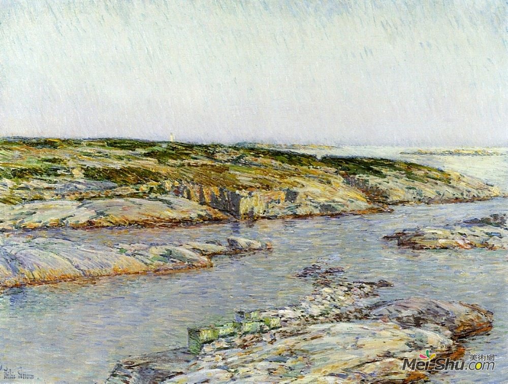 施尔德·哈森(Childe Hassam)高清作品《夏日午后，浅滩群岛》