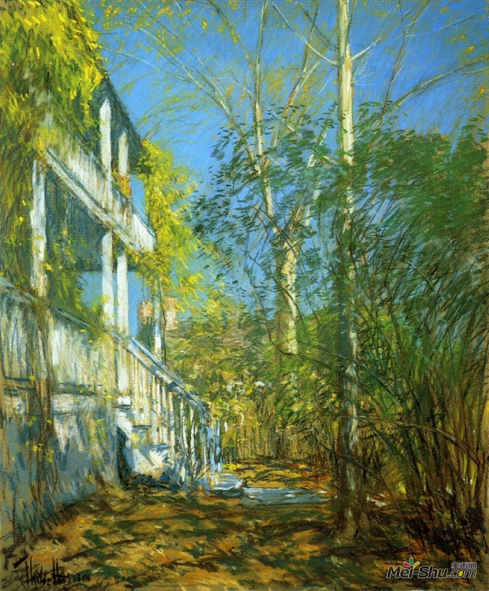 施尔德·哈森(Childe Hassam)高清作品《科斯的夏天》