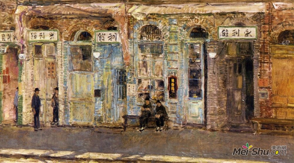 施尔德·哈森(Childe Hassam)高清作品《华商》
