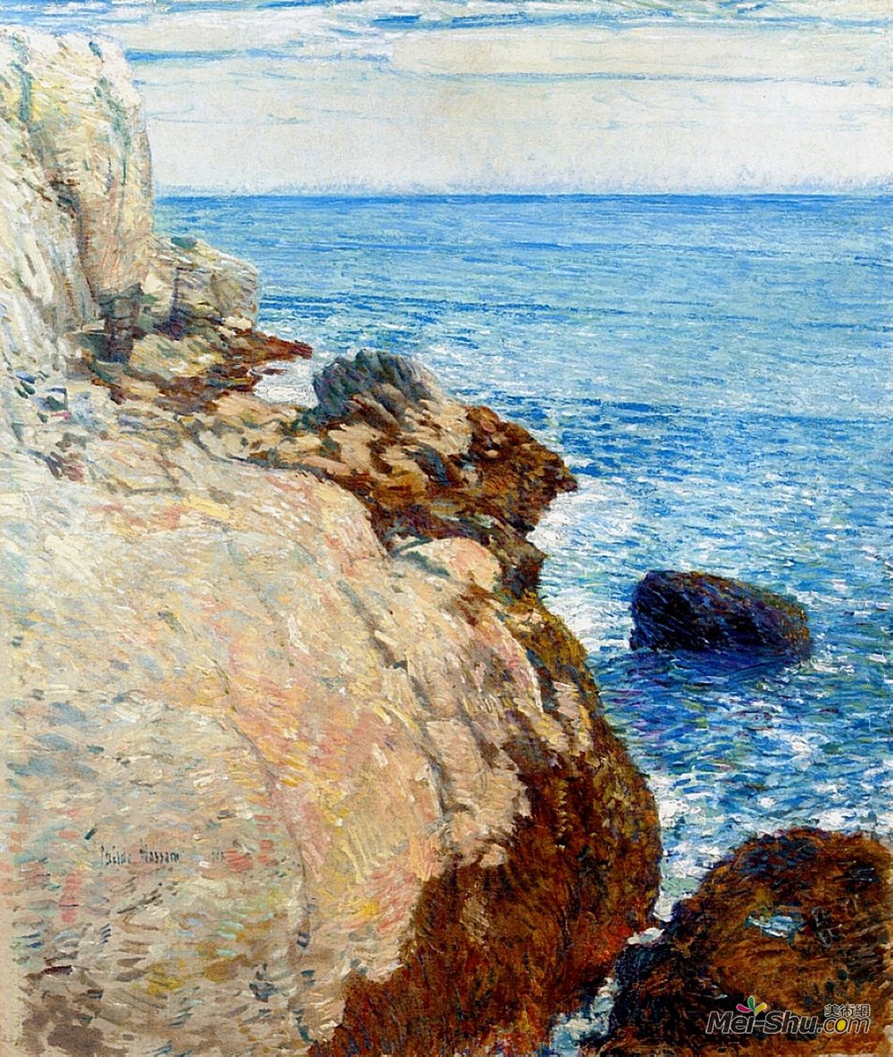 施尔德·哈森(Childe Hassam)高清作品《东岬，浅滩》