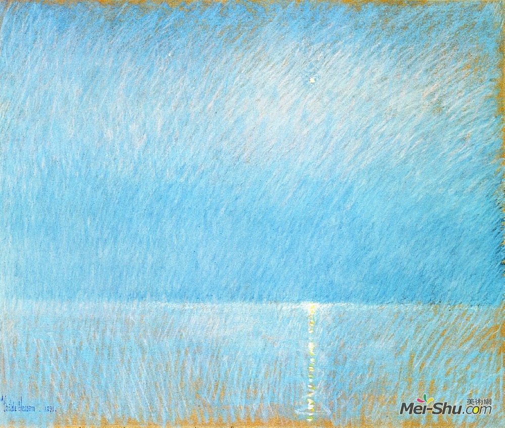 施尔德·哈森(Childe Hassam)高清作品《晚星》