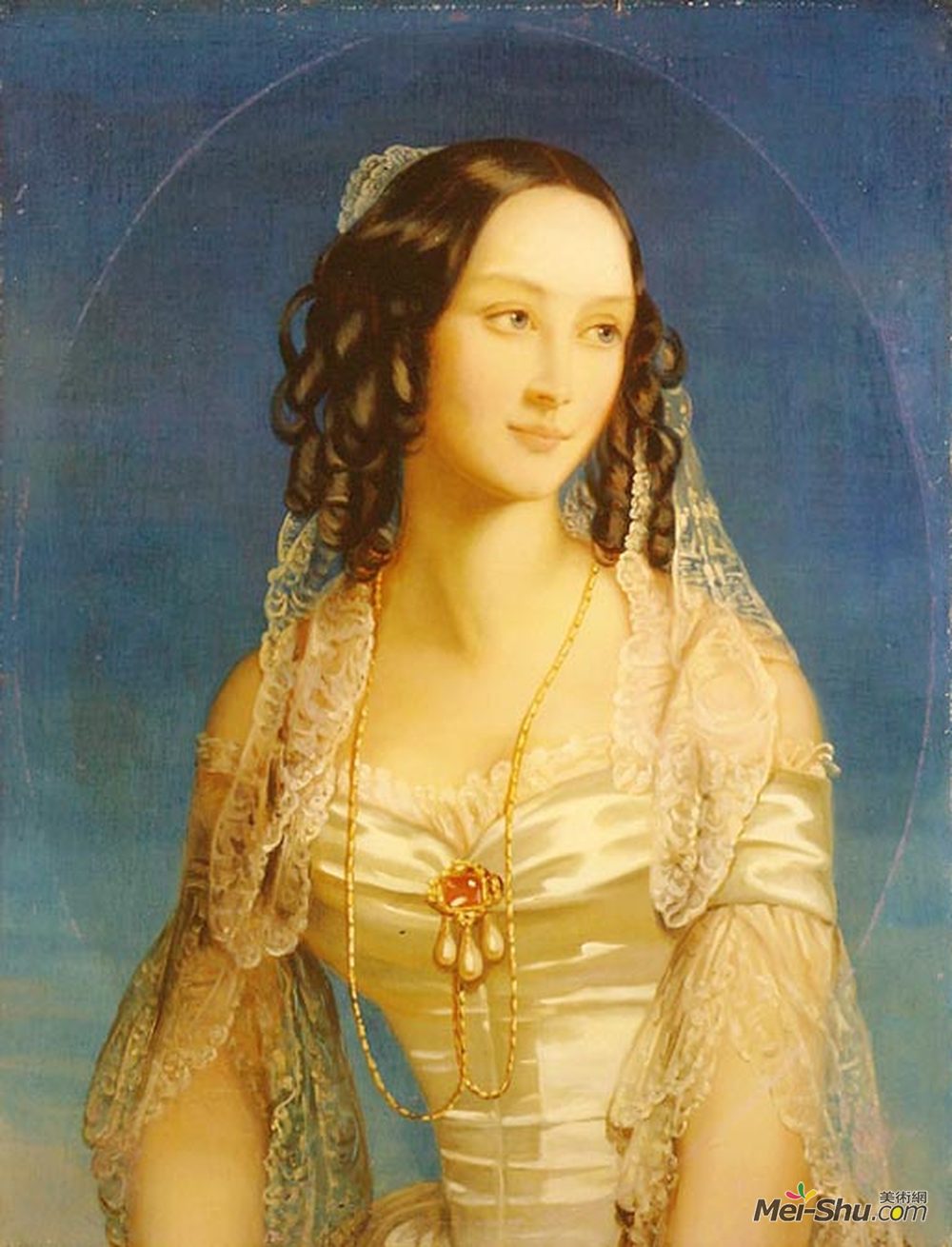 克里斯蒂安那·罗伯特森(Christina Robertson)高清作品《Portrait of Grand Duchess Zinaida Yusupova》