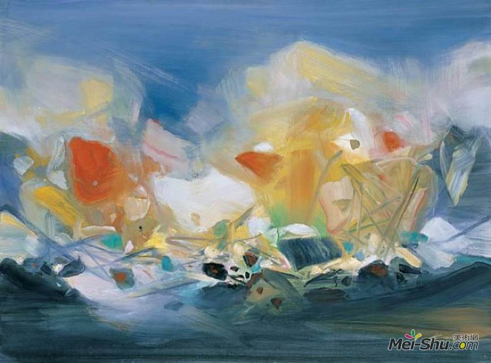 朱德群(Chu Teh-Chun)高清作品《努伊马塔特》