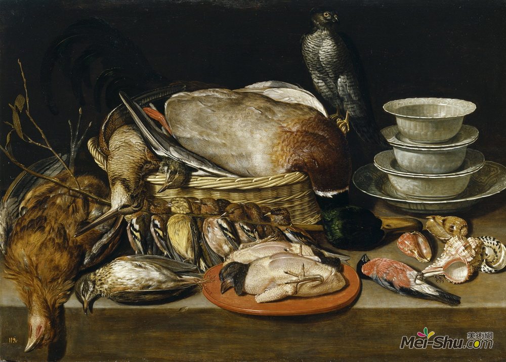 克莱拉·佩特斯(Clara Peeters)高清作品《Bodeg&ón》