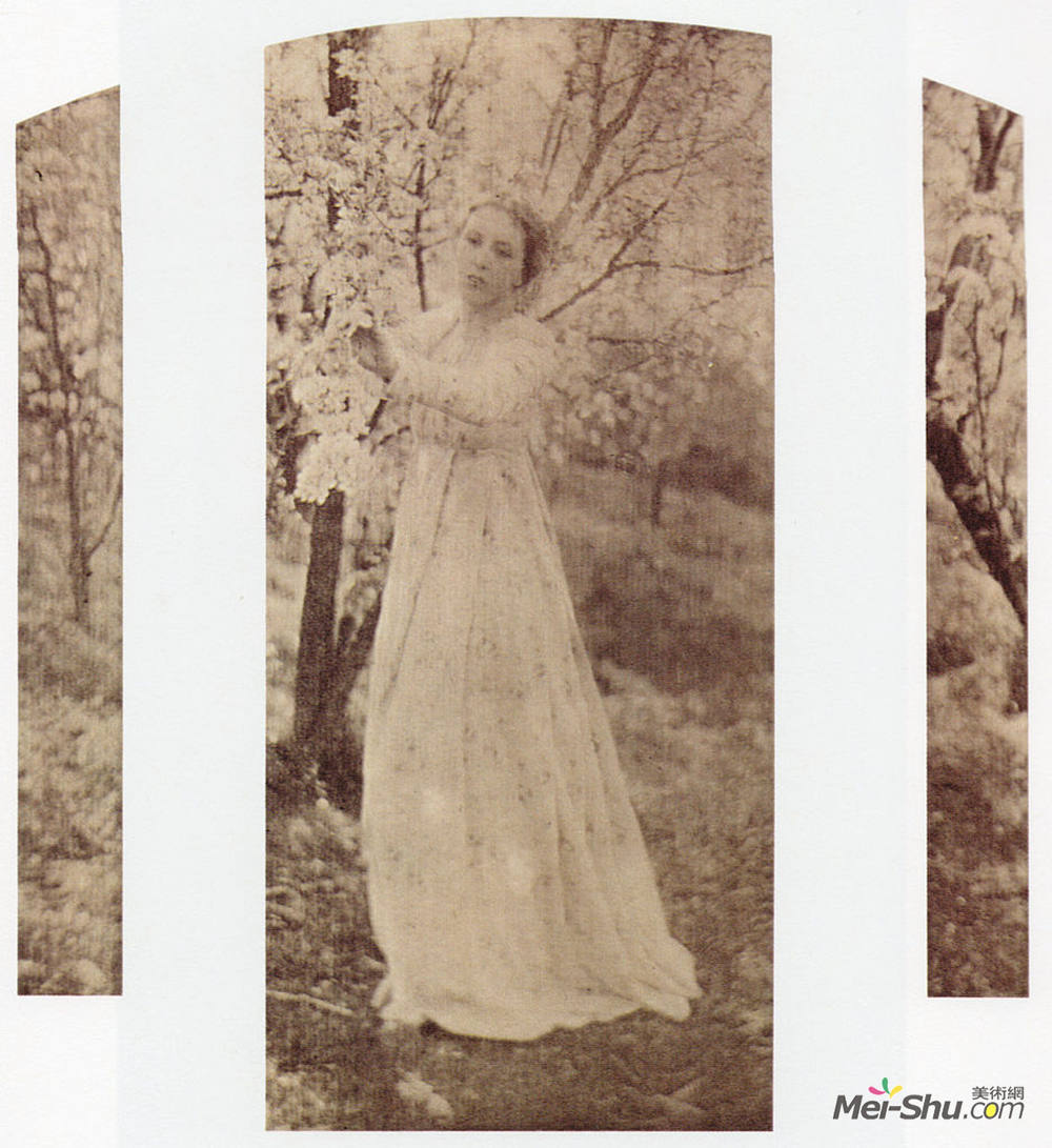 克拉伦斯·怀特(Clarence White)高清作品《春天 - 三联画》
