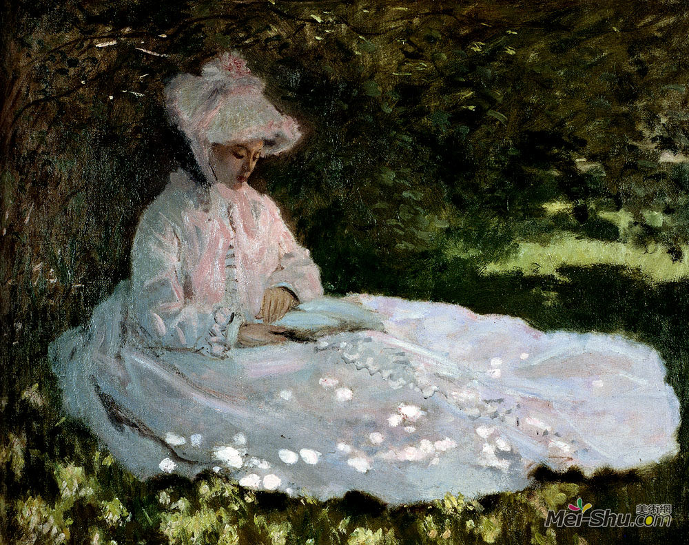 克劳德·莫奈(Claude Monet)高清作品《读书的女人》