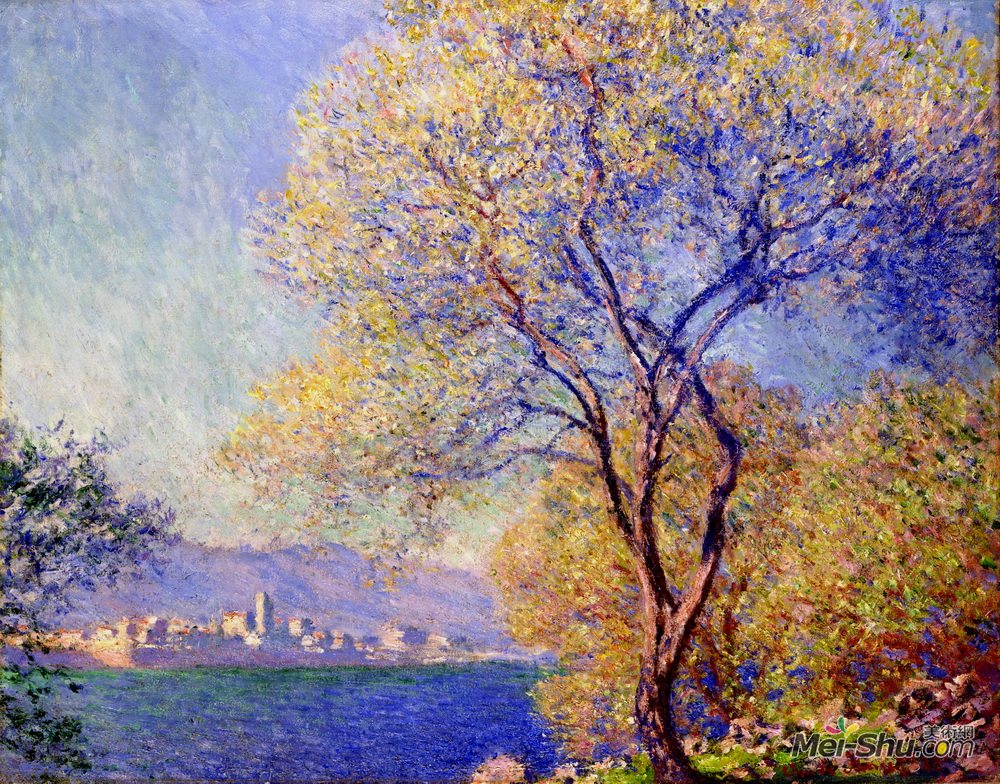 克劳德·莫奈(Claude Monet)高清作品《从萨利斯花园01看安提贝》