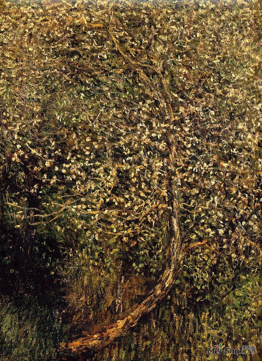 克劳德·莫奈(Claude Monet)高清作品《水花盛开的苹果树》
