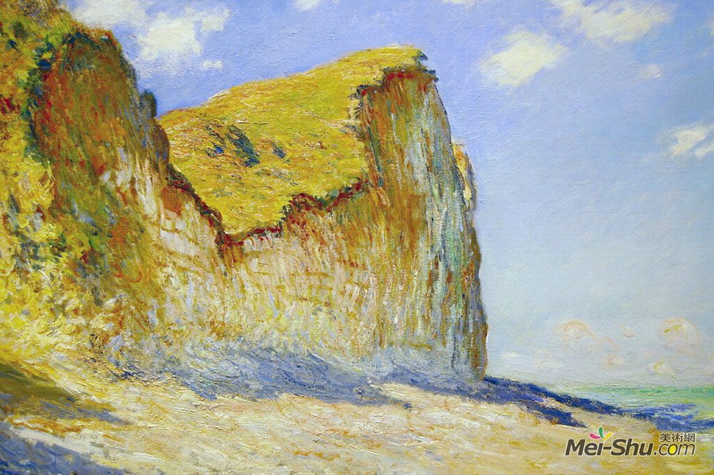 克劳德·莫奈(Claude Monet)高清作品《Cliffs near Pourville》