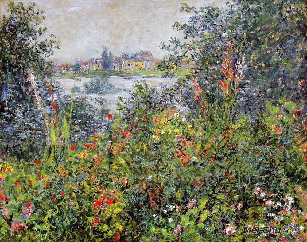 克劳德·莫奈(Claude Monet)高清作品《Flowers at Vetheuil》