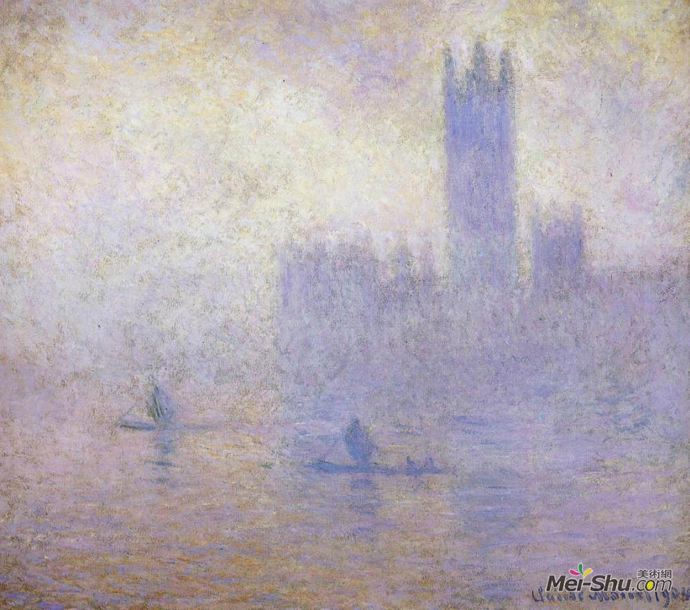 克劳德·莫奈(Claude Monet)高清作品《国会大厦雾效应》