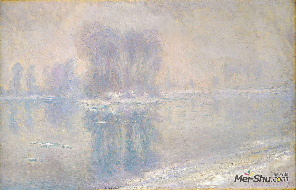 克劳德·莫奈(Claude Monet)高清作品《Ice on the Siene at Bennecourt》