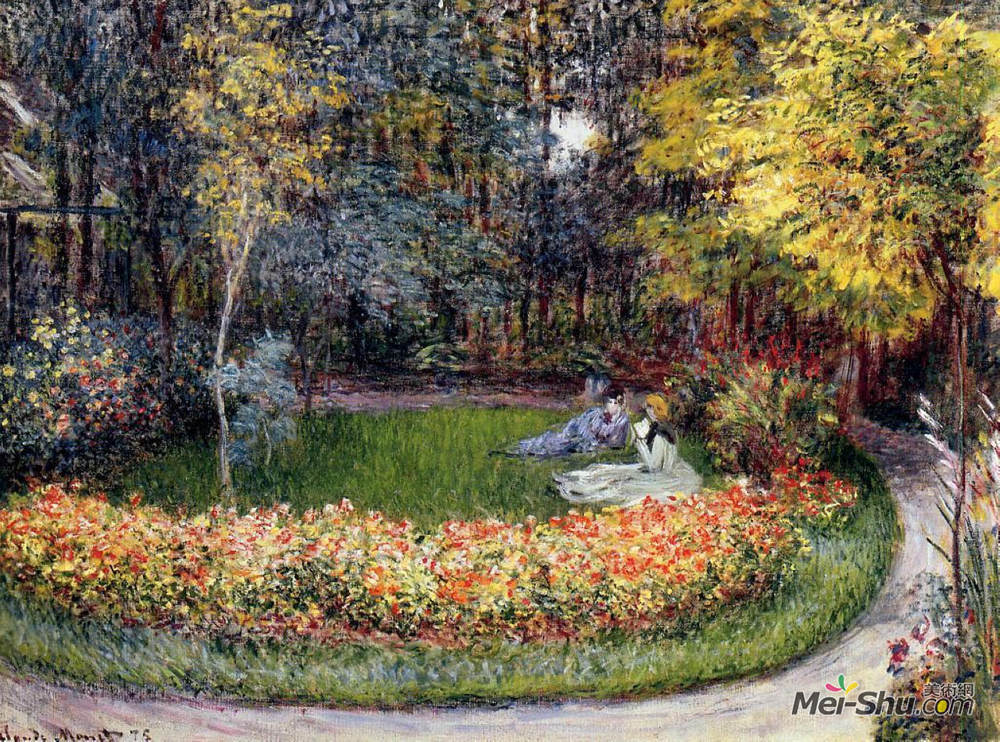 克劳德·莫奈(Claude Monet)高清作品《在花园里》