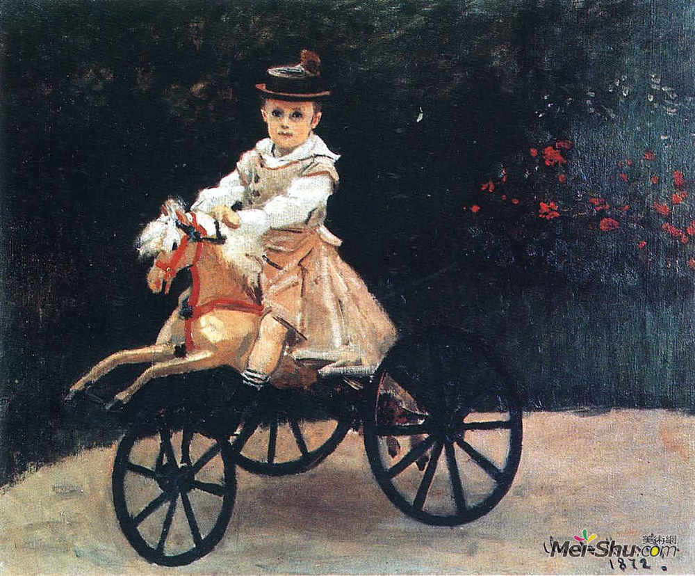 克劳德·莫奈(Claude Monet)高清作品《让莫奈在机械马上》