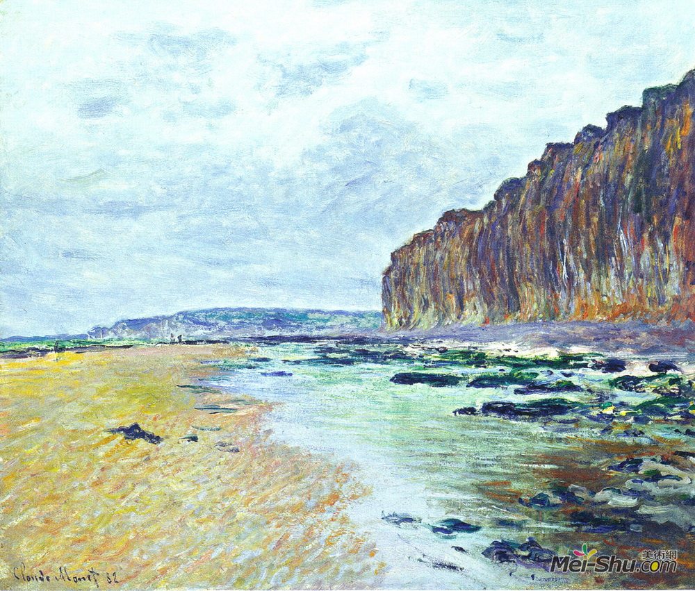 克劳德·莫奈(Claude Monet)高清作品《Low Tide at Varengeville 02》