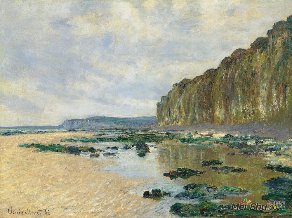 克劳德·莫奈(Claude Monet)高清作品《Low Tide at Varengeville》