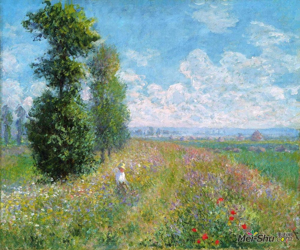 克劳德·莫奈(Claude Monet)高清作品《白楊木草地》