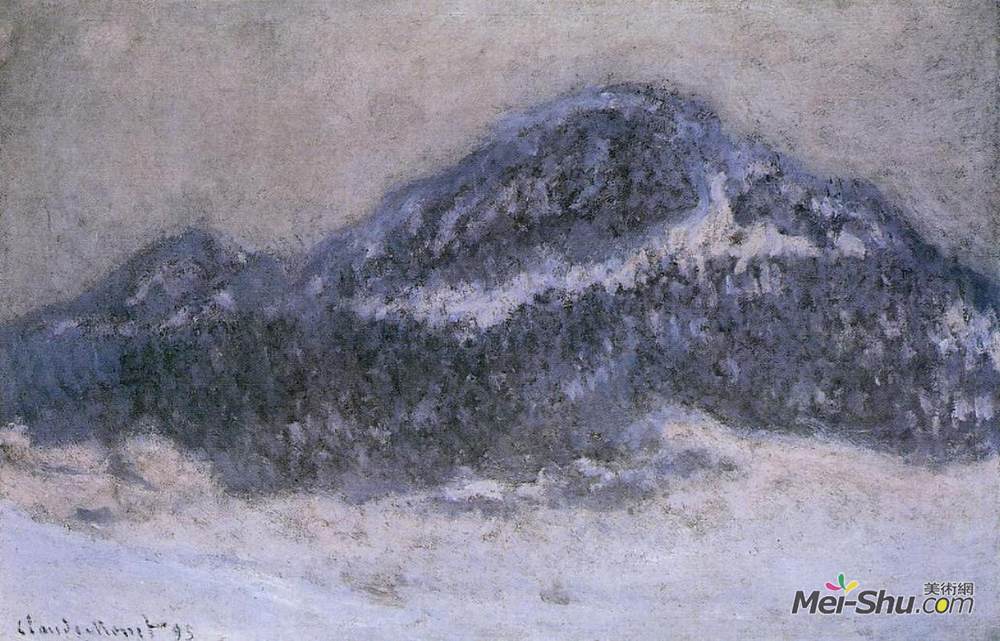 克劳德·莫奈(Claude Monet)高清作品《Mount Kolsaas in Misty Weather》