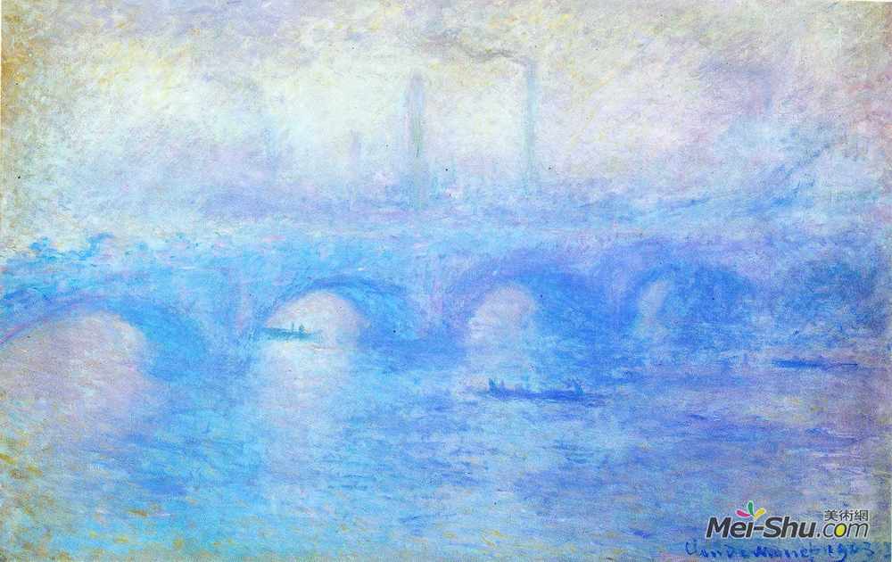 克劳德·莫奈(Claude Monet)高清作品《滑铁卢大桥》