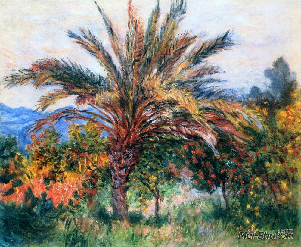 克劳德·莫奈(claude monet)高清作品:palm tree at bordighera