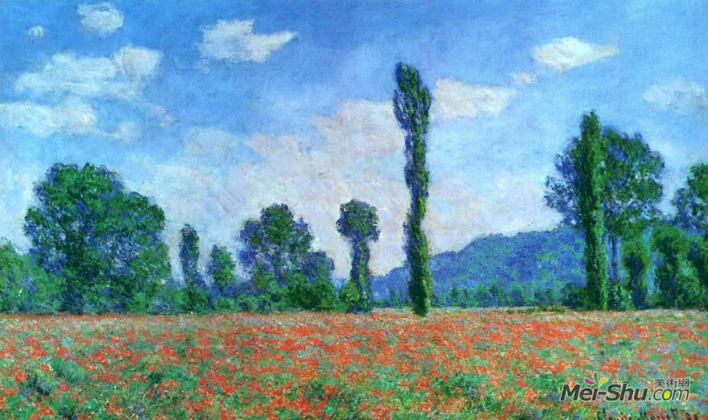 克劳德·莫奈(Claude Monet)高清作品《吉维尼罂粟场》