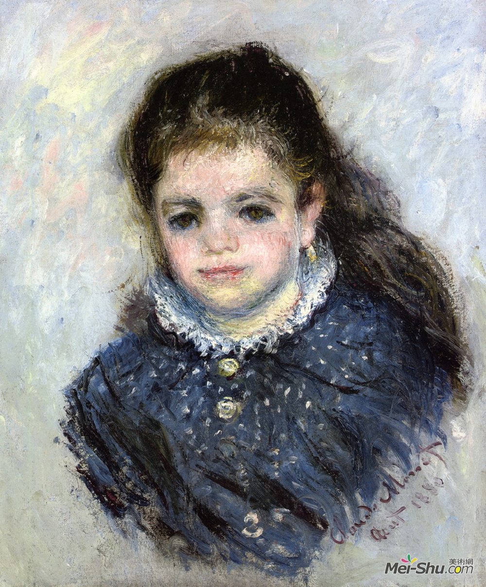 克劳德·莫奈(Claude Monet)高清作品《Portrait of Jeanne Serveau》