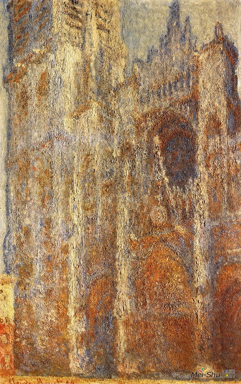 克劳德·莫奈(Claude Monet)高清作品《中午去鲁昂大教堂》