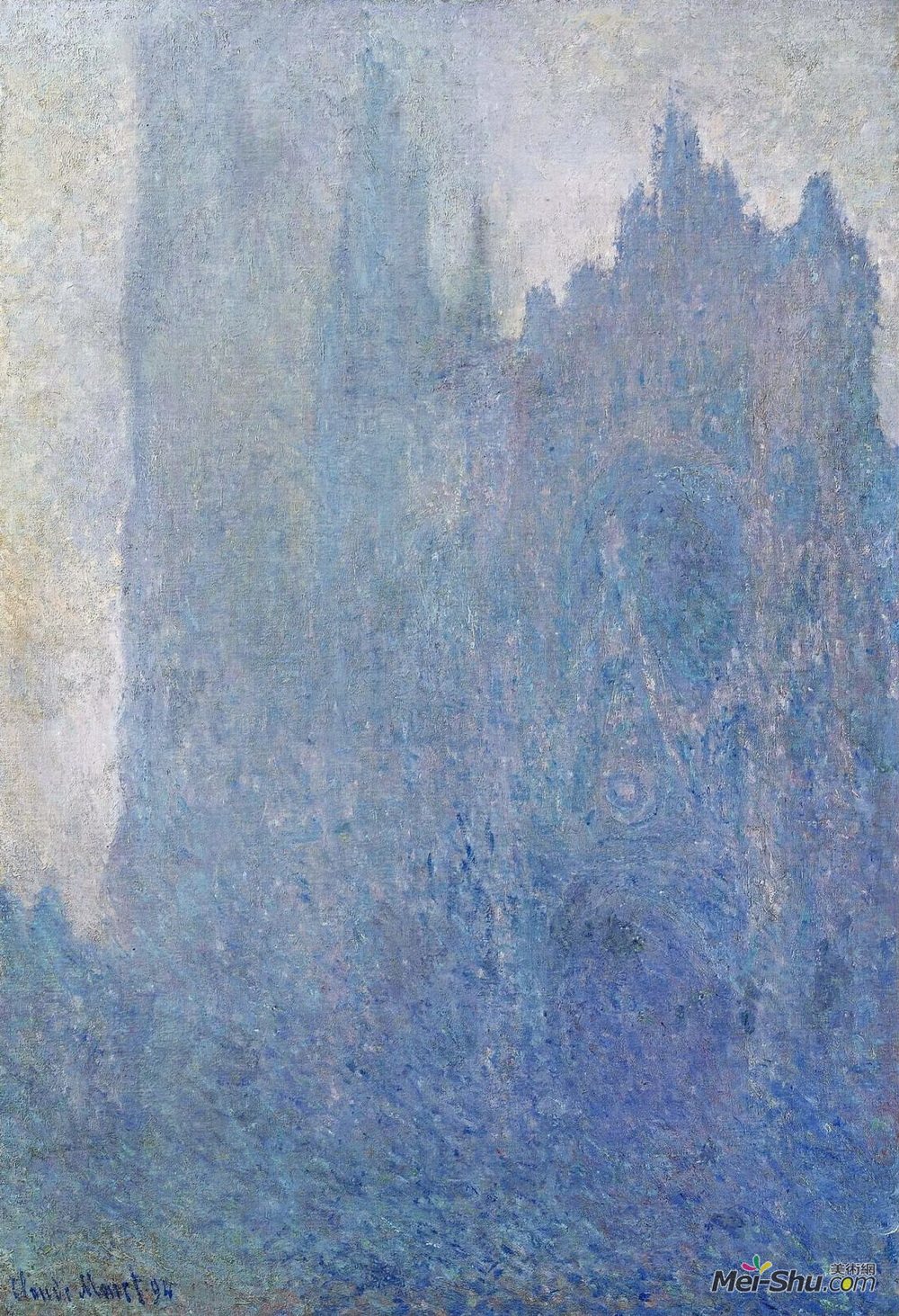 克劳德·莫奈(Claude Monet)高清作品《鲁昂雾中的大教堂》