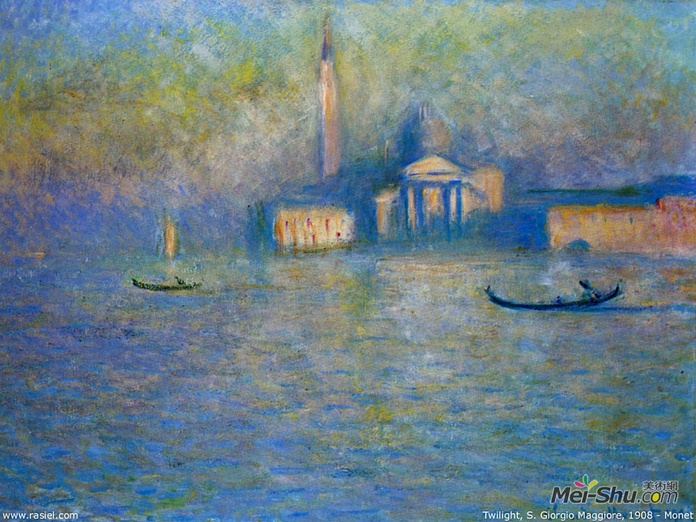 克劳德·莫奈(Claude Monet)高清作品《圣乔治大，暮光之城》