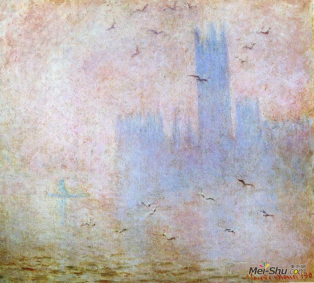克劳德·莫奈(Claude Monet)高清作品《国会大厦上空的海鸥》