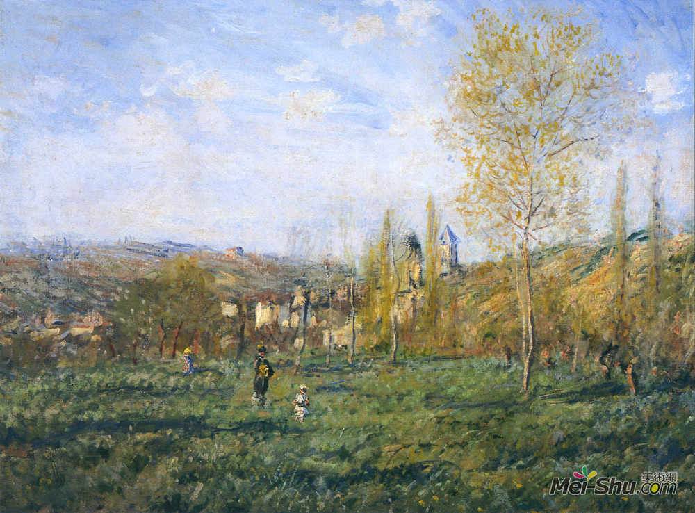 克劳德·莫奈(Claude Monet)高清作品《Springtime in Vetheuil》