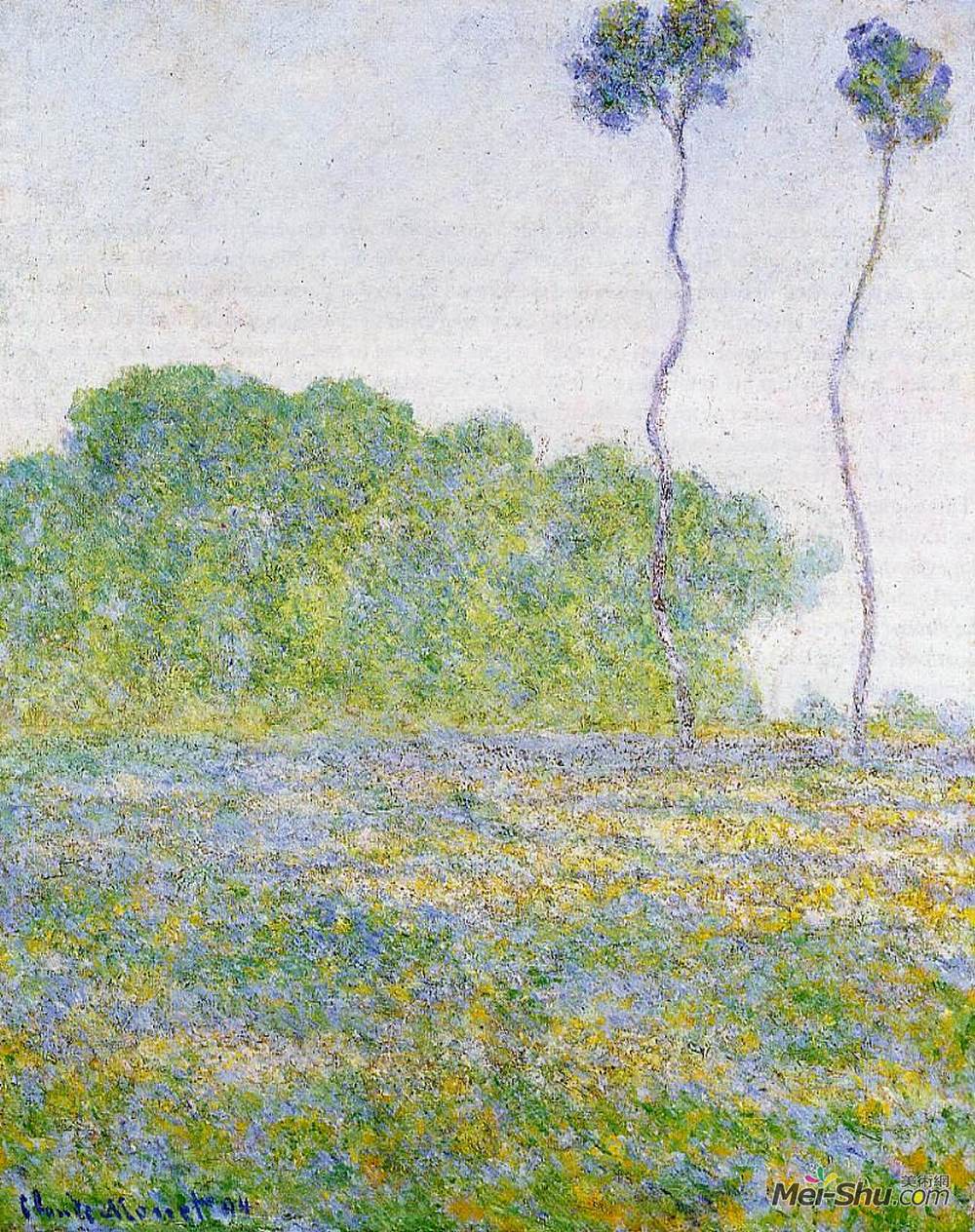 克劳德·莫奈(Claude Monet)高清作品《春天。吉维尼的草甸》