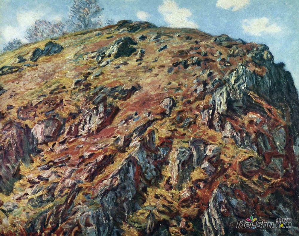 克劳德·莫奈(Claude Monet)高清作品《岩石区研究》