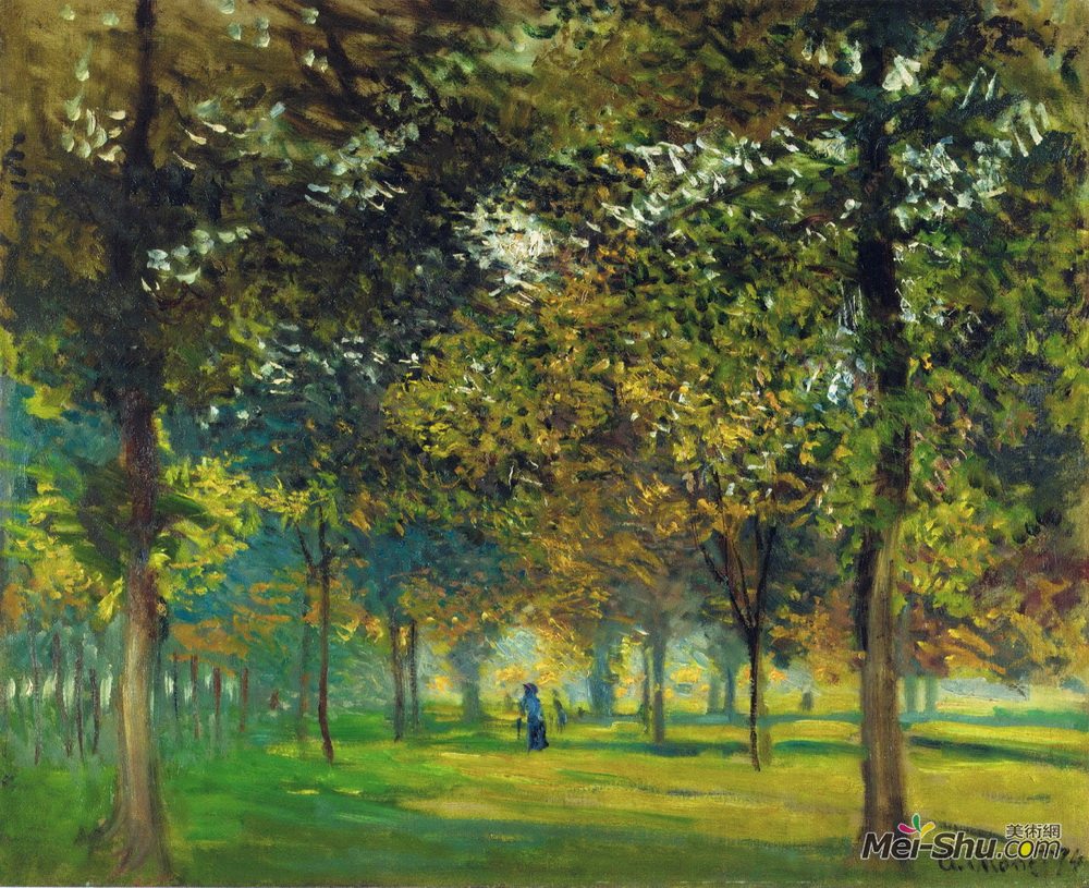 克劳德·莫奈(Claude Monet)高清作品《The Allee du Champ de Foire&#》