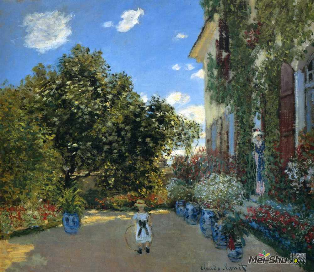 克劳德·莫奈(Claude Monet)高清作品《阿让特伊的艺术家之家》