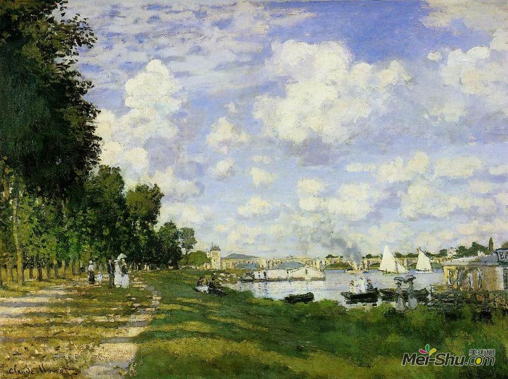 克劳德·莫奈(Claude Monet)高清作品《阿让特伊盆地》
