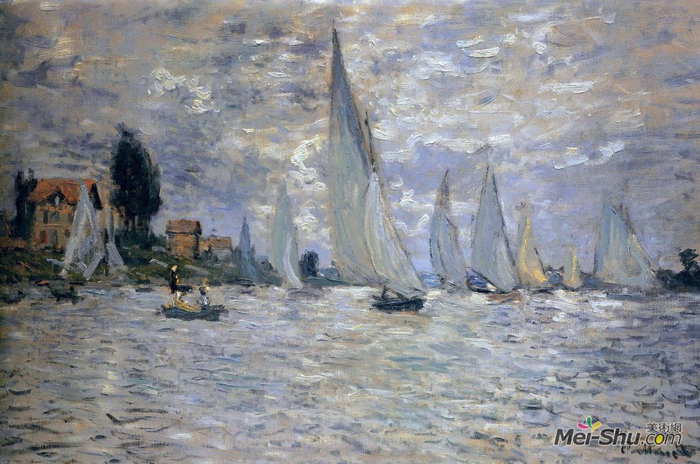 克劳德·莫奈(Claude Monet)高清作品《The Boats Regatta at Argenteuil》