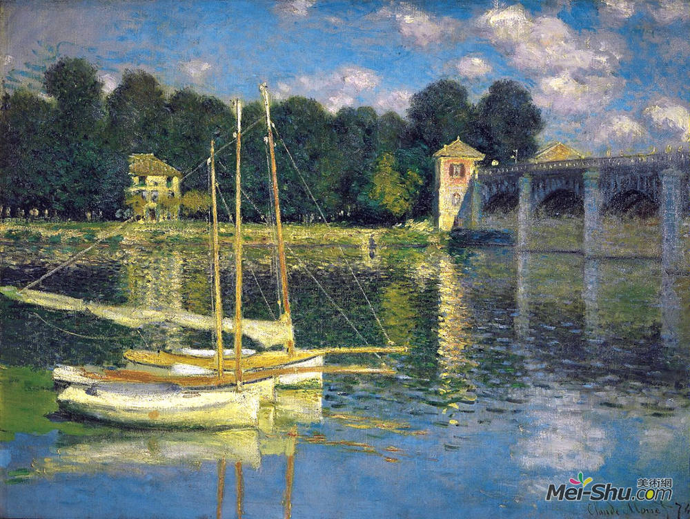 克劳德·莫奈(Claude Monet)高清作品《阿让特伊的桥》