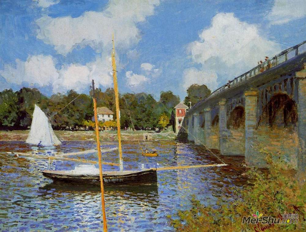克劳德·莫奈(Claude Monet)高清作品《阿让特伊的桥》