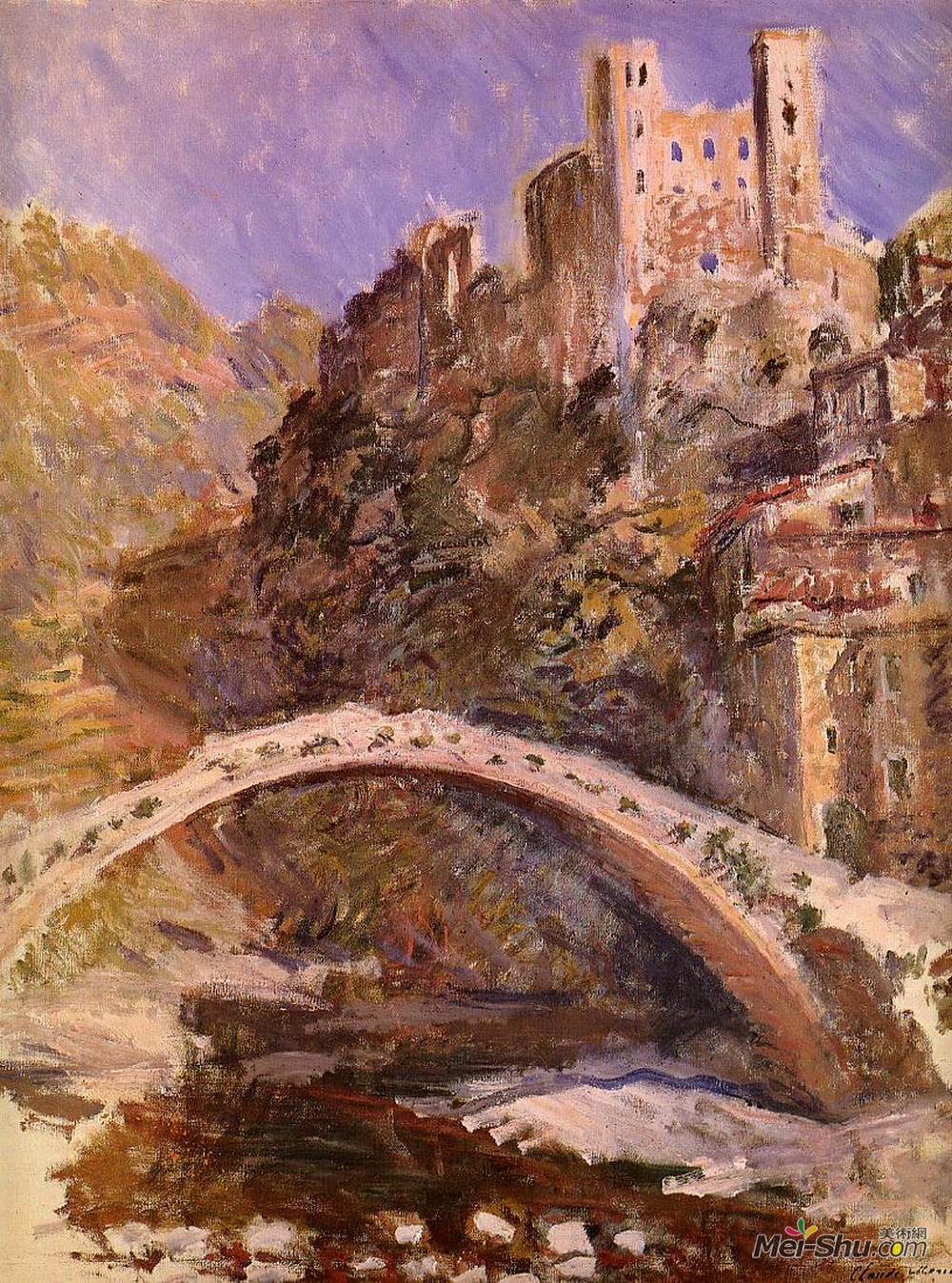 克劳德·莫奈(Claude Monet)高清作品《The Castle of Dolceacqua》