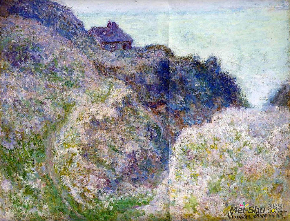 克劳德·莫奈(Claude Monet)高清作品《The Coastguard Cabin at Varengeville》