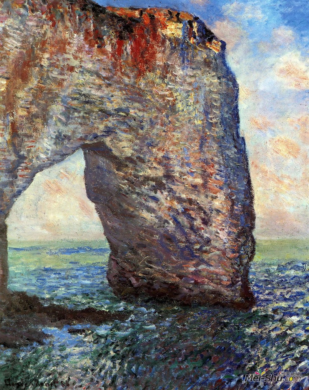 克劳德·莫奈(Claude Monet)高清作品《The Mannerport near Etretat》