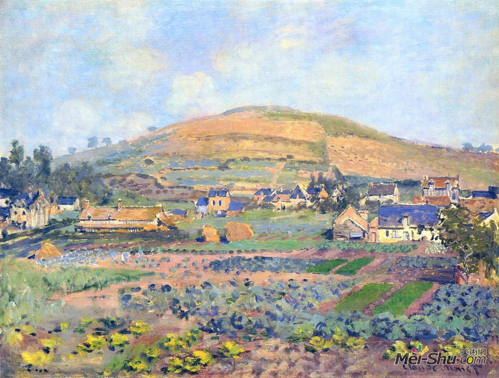 克劳德·莫奈(Claude Monet)高清作品《施普灵河鲁昂的里布代特山》