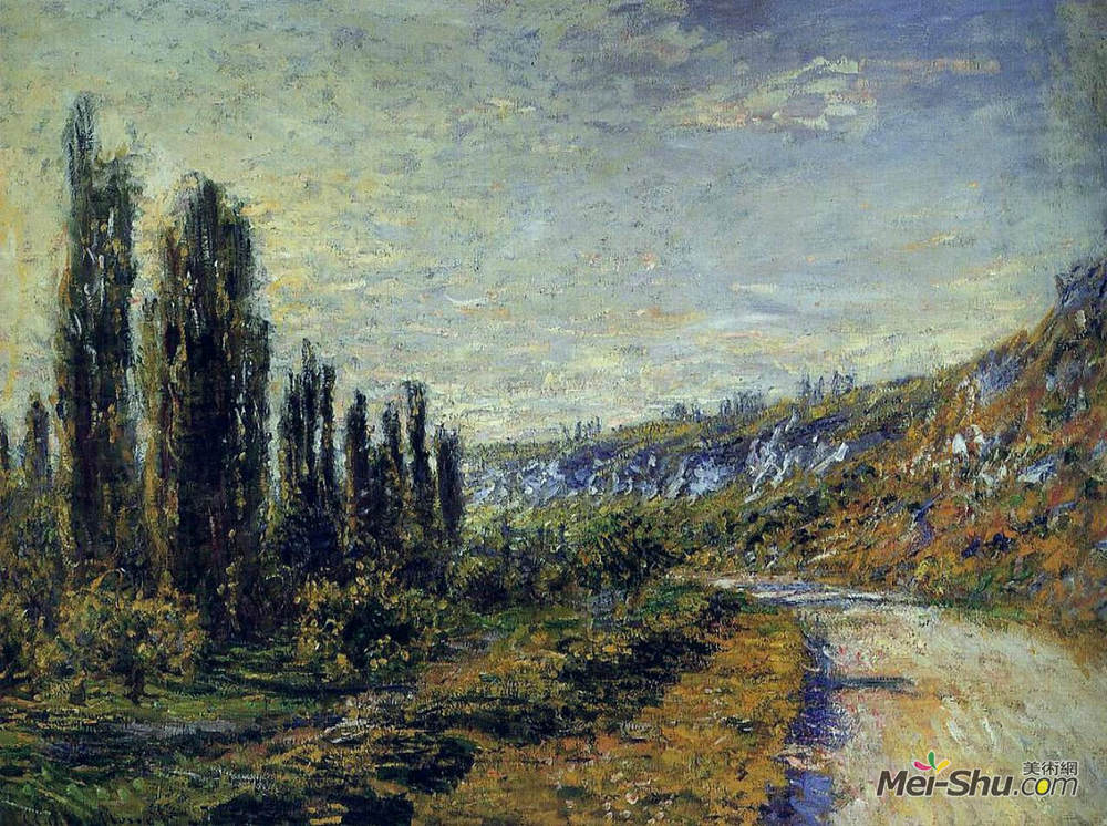 克劳德·莫奈(Claude Monet)高清作品《The Road from Vetheuil》