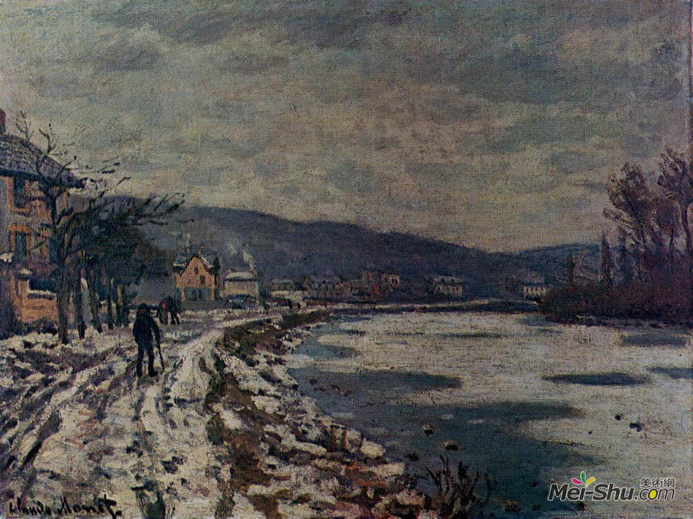 克劳德·莫奈(Claude Monet)高清作品《布吉瓦尔的塞纳河》
